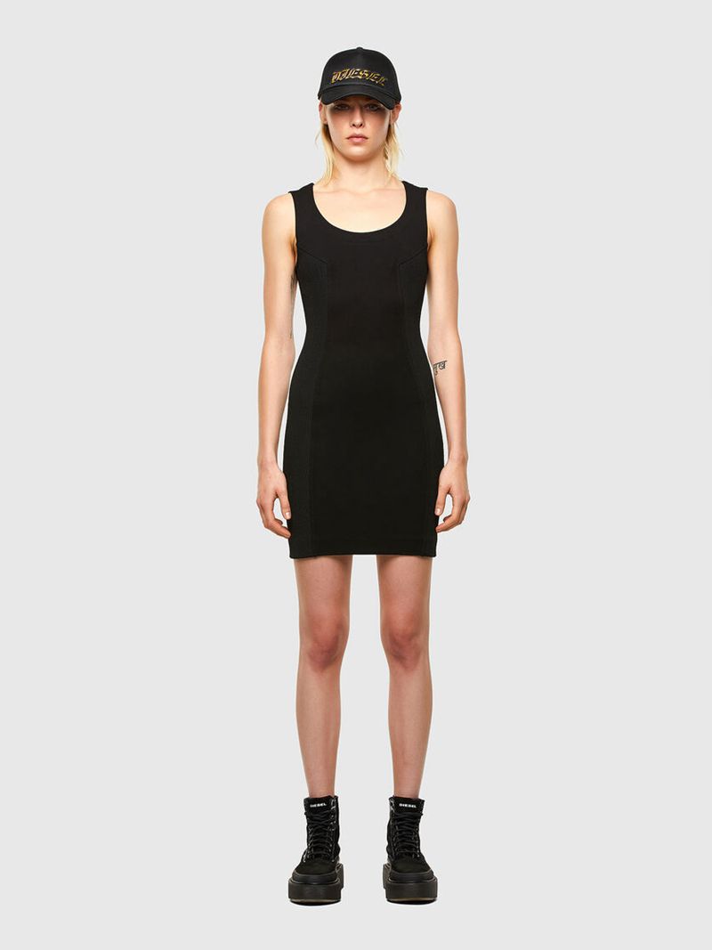 Vestido Diesel D-Reki Mulher - Pretas XPBVW-2051